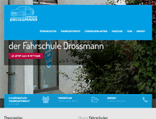 Tablet Screenshot of fahrschule-drossmann.de